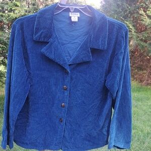 Kiko Teal Corduroy Vintage Size Medium Jacket